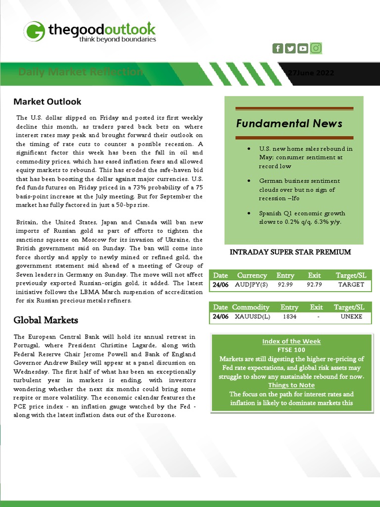 Daily Market Report Pdf Investing Guarantee