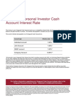 AU-Vanguard Personal Investor-Cash Account Interest Rate