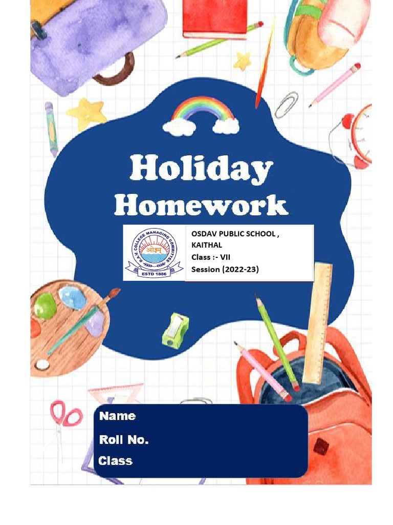Class 7 SKT Holiday Homework | PDF | Pendulum | Speed