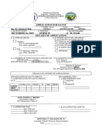 Leave Form Sample Deped