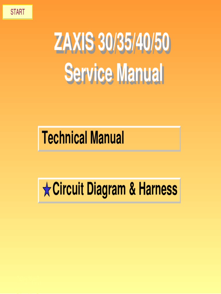 ZAXIS 30/35/40/50 Service Manual | PDF