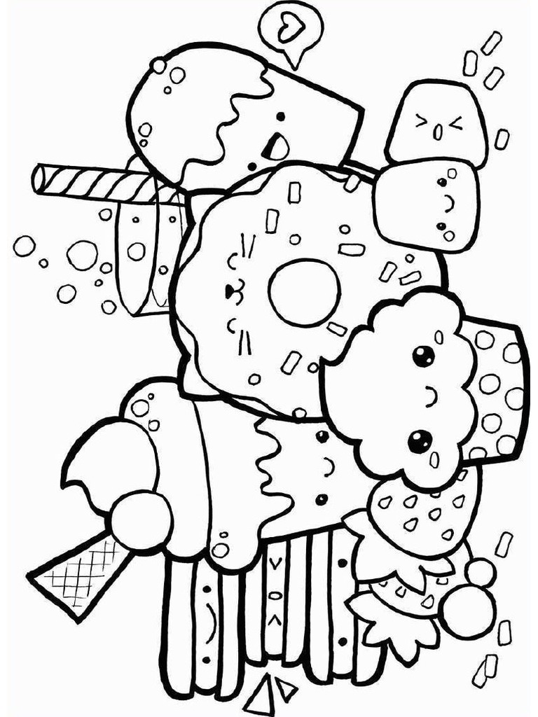 Ice Cream Colouring Page | PDF