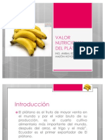 Valor Nutricional Del Plátano