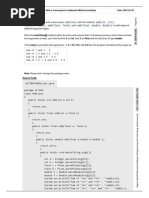 S.No: 7 Date: 2022-04-29: Exp. Name: Write A Java Program To Implement Method Overloading