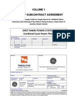 Volume 1 Form of Subcontract Agreement - RevA