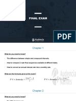 Final Exam Formulas