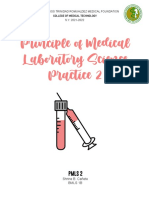 Principle of Medical L Aboratory Science Practice 2: Pmls 2