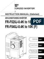 FR-F520J-0.4K To 15K (F) FR-F540J-0.4K To 15K (F) : Transistorized Inverter Instruction Manual (Detailed)