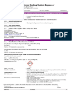 Extreme Cooling System Degreaser: Safety Data Sheet