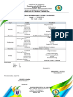 Department of Education: Class Program For Blended Learning