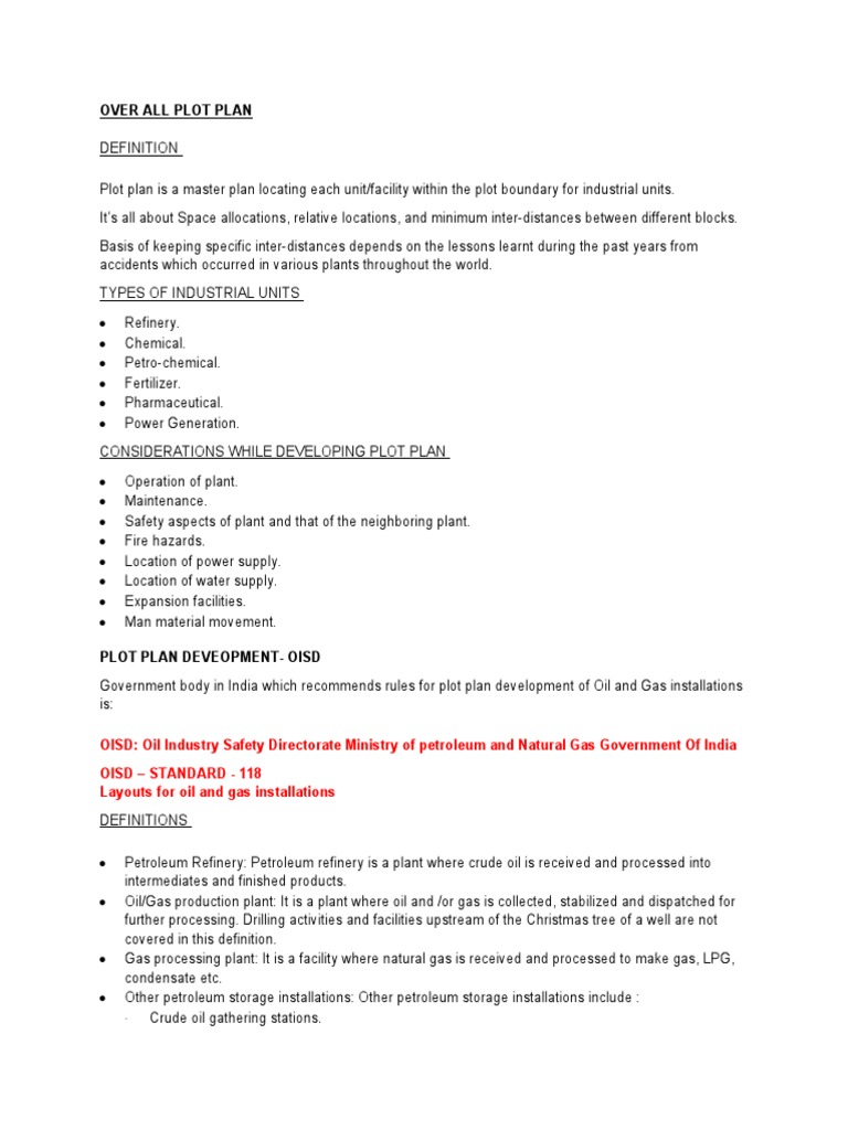 3.plotplan and Equipment Layout PDF Oil Refinery Petroleum