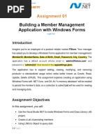 Building A Member Management Application With Windows Forms: Assignment 01