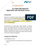 Building A Sales Management Application With Windows Forms: Assignment 02