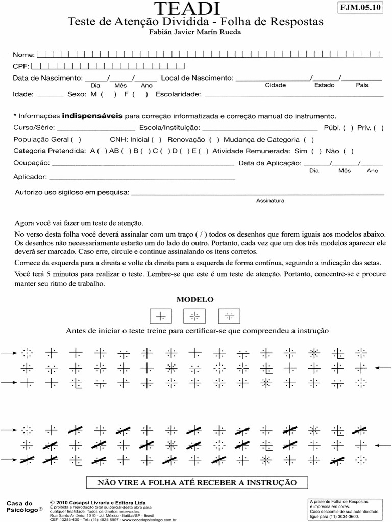Teste TEAD | PDF