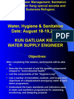 Water, Hygiene & Sanitation Date: August 18-19,2020 Kun Gatluak Kier Water Supply Engineer