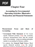 Chapter Four: Accounting For Governmental Operating Activities: Illustrative Transaction and Financial Statements