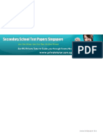 Secondary Four Express Exam Papers 2015 Additional Math