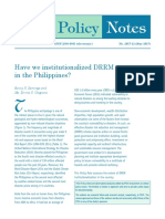 Olicy: Have We Institutionalized DRRM in The Philippines?