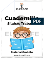 Cuadernillo de Silabas Trabadas Gratis