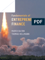 Fundamentals of Entrepreneurial Finance Marco Da RinThomas Hellmann