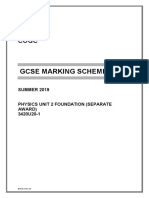 S19-3420u20-1 Wjec Gcse Physics - Unit 2 FT Ms - Ms