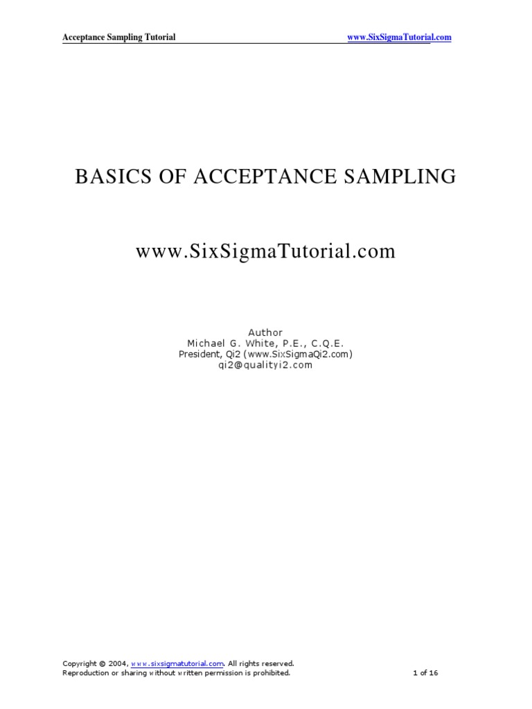 Understanding Alpha and Beta in OC Curves | PDF | Standard Deviation ...