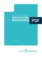 Plan de Trabajo 2022-2023 Educacion Bonaerense