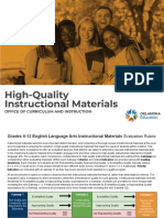 ELA Instructional Materials Evaluation Rubric