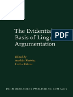 (Studies in Language Companion Series 153) András Kertész, Csilla Rákosi - The Evidential Basis of Linguistic Argumentation-John Benjamins Publishing Company (2014)