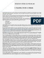 Ünite 1: Kurallar, Devlet Ve Hukuk: Huk101U-Hukukun Temel Kavramlari