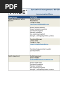 Department Spoc KTN: Operational Management - BU CGI