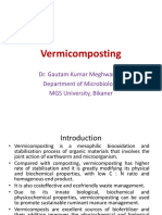 Vermicomposting: Dr. Gautam Kumar Meghwanshi Department of Microbiology MGS University, Bikaner