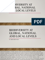 Biodiversity at Global, National