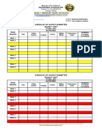 BM Checklist of Output Submitted Mercury