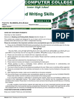 Reading and Writing Skills: Module 3 & 4