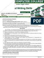 Reading and Writing Module