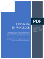 Programa emprendedor: herramientas para el desarrollo de proyectos y negocios