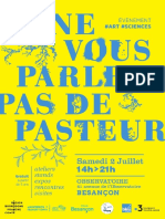 On Ne Vous Parlera Pas de Pasteur à l'Université de Franche-Comté