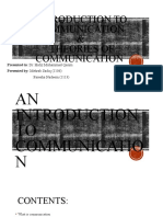 Introduction and Theories of Communication