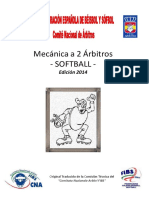 Mecanica A 2 Arbitros SOFTBALL Edicion 2