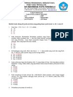 Format Soal Matematika SMP