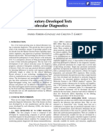 Laboratory-Developed Tests in Molecular Diagnostics: F - G C T. G