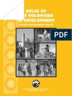 Peace Corps ROLES OFTHE VOLUNTEER IN DEVELOPMENT:TOOLKITS FOR BUILDING CAPACITY T0005 - Rvidcomplete