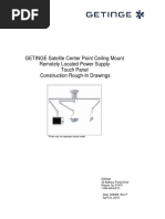 Maquet Ceiling Mount Rough-In Drawings