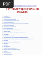 C Interview Questions