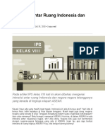 Interaksi Antar Ruang Indonesia Dan ASEAN