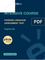 Intensive Course: Foreign Language Assessment Test