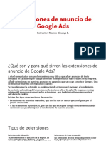 Extensiones de Anuncio de Google Ads