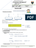 División exacta e inexacta