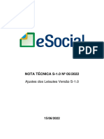 Ajustes Leiautes e-Social S-1.0